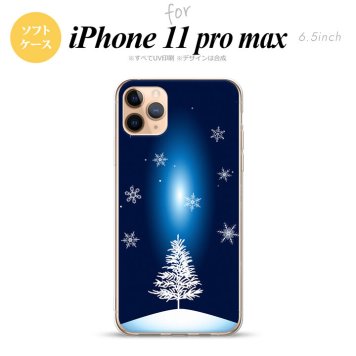iPhone11ProMax iPhone11pro max スマホケース ソフトケース 雪 ツリー 紺 メンズ レディース nk-i11pm-tp639