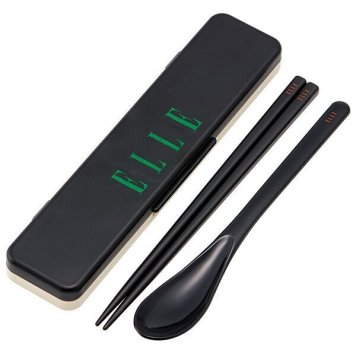 ELLE 抗菌 音のならないコンビセット 箸18cm スケーター ※送料無料(ポスト投函)