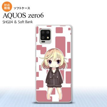 SHG04 SHG04 ZERO6 AQUOS zero6 スマホケース ソフトケース 女の子 C ピンク メンズ レディース nk-zero6-tp1335