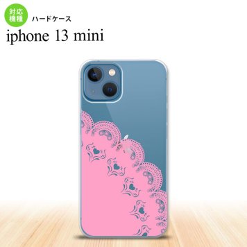 iPhone13mini iPhone13 mini ケース ハードケース レース A ピンク  nk-i13m-724