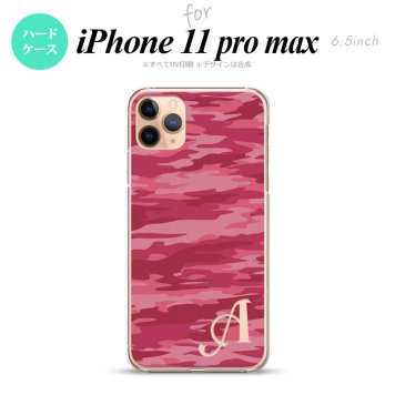 iPhone11ProMax iPhone11pro max スマホケース ハードケース タイガー 迷彩 A ピンク +アルファベット メンズ レディース nk-i11pm-1162i