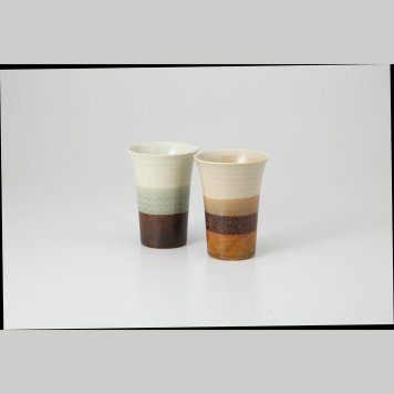 ストラータ フリーカップペア 磁器 美濃焼 やきものの里から、暮らしを贈ります。　ギフト 食器 セット テーブルウェア