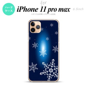 iPhone11ProMax iPhone11pro max スマホケース ハードケース 雪 A 紺 メンズ レディース nk-i11pm-637