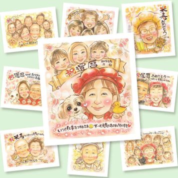 還暦のギフトに、心あたたまる似顔絵をお届けします。修正無料で、納得しながら進められます。 ギフト 似顔絵 還暦 プレゼント 名入れ 贈り物 手描き 還暦 お祝い 誕生日 記念 祖父 おばあちゃん おじいちゃん 祖母 修正無料 名入れ 下書き確認 宝物 親孝行 かわいい そっくり 長寿 一生もの 傘寿 還暦 オリジナル 喜寿祝い バレンタインデー 感動 同窓会 クリスマス 白寿祝い 感激 メモリアル