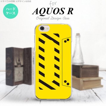 【SH03J】【スマホケース/スマホカバー】【アクオス R】SH03J スマホケース AQUOS R SH-03J カバー アクオス R カセットテープ 黄 nk-sh03j-190【メール便送料無料】