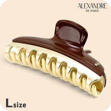 アレクサンドル ドゥ パリ ヘアクリップ レディース ブランド ALEXANDRE DE PARIS ヴァンドームLクリップ ICCL-12832-02-H2 BRUN