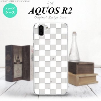 AQUOS R2 アクオス アール2 SH-03K SHV42 専用 スマホケース カバー ハードケース スクエア 白 nk-r2-034[スマホ,スマホケース,スマホカバー,ケース,カバー,ジャケット]