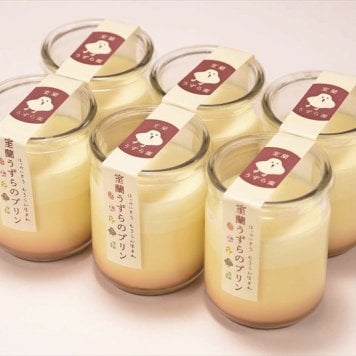 送料無料 北海道産地直送 室蘭うずら園 室蘭うずらのプリン(プレーン)6個セット  ※ご注文後約7～10日前後での発送となります。沖縄・離島へは別途配送料が発生いたします お取り寄せグルメ スイーツ