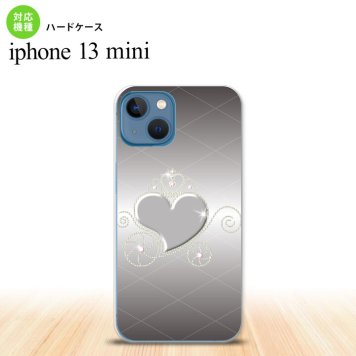iPhone13mini iPhone13 mini ケース ハードケース ハート E グレー  nk-i13m-318