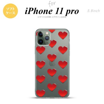 iPhone11Pro iPhone11 Pro スマホケース ソフトケース ハート A 赤 メンズ レディース nk-i11p-tp017