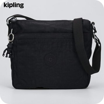 キプリング ショルダーバッグ レディース ブランド Kipling セバスチャン ロゴ ワンポイント 無地 KI2846-P39 Black Noir 黒