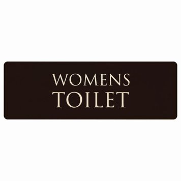 トイレ プレート 木製 WOMENS 文字タイプ ブラック ナチュラル 長方形 18x6cm ドア サインプレート ピクトサイン トイレマーク表示 案内 注意 施設 御手洗 TOILET おしゃれ シンプル 安全対策