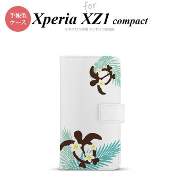 【手帳型 スマホ カバー ケース】【SO02K】【エクスペリア XZ1】手帳型 ケース SO-02K スマホ カバー Xperia XZ1 Compact エクスペリア ホヌ・大 青 nk-004s-so02k-dr1472【メール便送料無料】