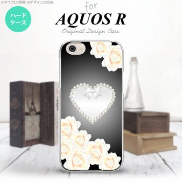 【SH03J】【スマホケース/スマホカバー】【アクオス R】SH03J スマホケース AQUOS R SH-03J カバー アクオス R ハート（D） 黒 nk-sh03j-233【メール便送料無料】
