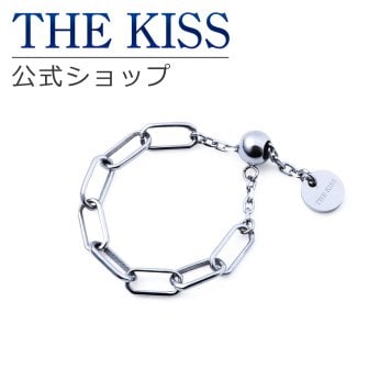 【ラッピング無料】THE KISS 公式ショップ 金属アレルギー対応 サージカルステンレス レディースリング チェーンリング 長さ調整 アクセサリー ジュエリー  カップル 人気 ブランド THEKISS 指輪 TR1084 アニバーサリー