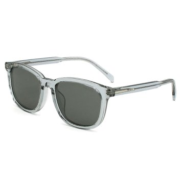プラダ PRADA サングラス アジアンフィット アイウェア スクエア 0PRA21SF 19T175 55 メンズ レディース ユニセックス アズール(クリア)+ダークグレーフラッシュシルバー