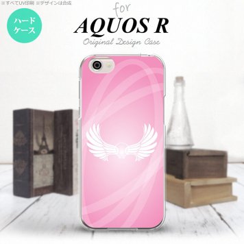 【SH03J】【スマホケース/スマホカバー】【アクオス R】SH03J スマホケース AQUOS R SH-03J カバー アクオス R 翼(光) ピンク nk-sh03j-464【メール便送料無料】