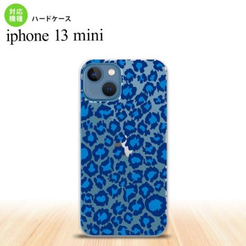 iPhone13mini iPhone13 mini ケース ハードケース 豹柄 B 青 クリア  nk-i13m-895