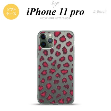 iPhone11Pro iPhone11 Pro スマホケース ソフトケース 豹柄 A ピンク メンズ レディース nk-i11p-tp028
