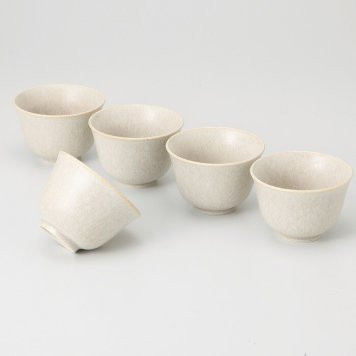 結花京型煎茶揃(シルバー) 磁器 美濃焼 やきものの里から、暮らしを贈ります。　ギフト 食器 セット テーブルウェア
