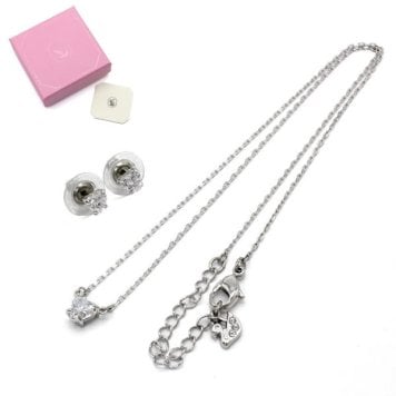 SWAROVSKI スワロフスキー ネックレス ピアス セット  5646751 Stilla アクセサリー シルバー レディース