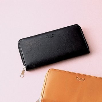 カンサイセレクション ラウンドファスナー長財布　ブラック S-KSL223045BK  内祝 内祝い お祝 御祝 記念品 出産内祝い プレゼント 快気祝い 粗供養 引出物