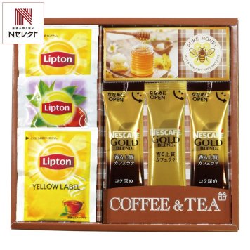 ネスカフェ リプトン はちみつ 詰合せ ティーギフトセット 計7点入 コーヒー 紅茶 カフェラテ セット 純粋はちみつ【北海道・沖縄県・離島 配送不可】