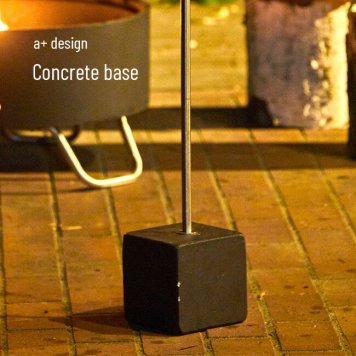 a+ design エープラスデザイン オイルトーチ専用 コンクリートベース OTBBK-CR[ガーデントーチ 専用 ベース 土台 コンクリート製 アウトドア オイル トーチ スタンド キャンプ バーベキュー BBQ ベランダ 庭 松明 たいまつ]         3-4W