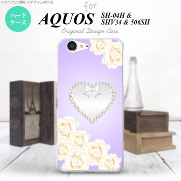 【SH04H】【スマホケース/スマホカバー】【アクオス ゼータ】SH04H スマホケース AQUOS ZETA SH04H カバー アクオス ゼータ ハート（D） 紫 nk-sh04h-232【メール便送料無料】
