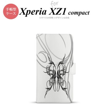 【手帳型 スマホ カバー ケース】【SO02K】【エクスペリア XZ1】手帳型 ケース SO-02K スマホ カバー Xperia XZ1 Compact エクスペリア ピンスト 白×黒 nk-004s-so02k-dr1248【メール便送料無料】