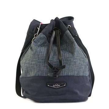 キプリング Kipling バッグ K17084 35L DOMINICA ドミニカ 斜めがけバッグ バケツ型 ショルダーバッグ WOVEN HAVEN ネイビー系