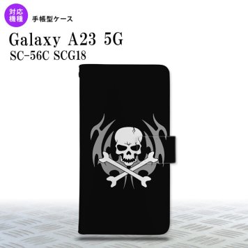 Galaxy A23 GalaxyA23 手帳型スマホケース カバー ドクロ 2022年 10月発売 nk-004s-a23-dr513