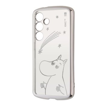Galaxy S24 ムーミン / 精密設計 TPUソフトケース METAMORU/ムーミン星空_メタリック ※送料無料(ポスト投函)
