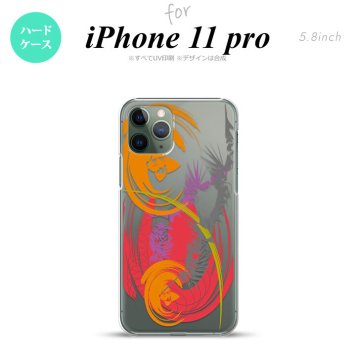 iPhone11Pro iPhone11 Pro スマホケース ハードケース アート クリア 赤 メンズ レディース nk-i11p-1269