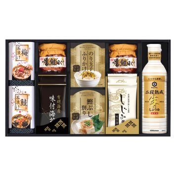 キッコーマン二段熟成生しょうゆ&食卓詰合せ  ／セット・詰め合わせ 調味料 食品 お中元 御中元 ギフト 暑中 残暑 お盆 初盆 新盆 お供 御供 ギフト 2026 送料無料 ギフト プレゼント プチギフト 内祝い 快気祝い 出産祝い 結婚祝い 引出物 新築祝い お返し