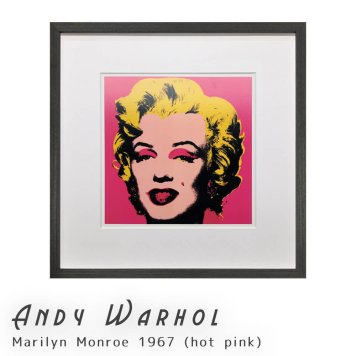 Andy Warhol（アンディ ウォーホル） Marilyn Monroe 1967 (hot pink) アートポスター（フレーム付き） 