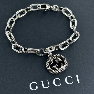 GUCCI グッチ チェーンブレスレット 16cm 18cm インターロッキングG メンズ レディース シルバー925 シンプル おしゃれ 結婚式 結婚記念日 プレゼント 夫 妻 誕生日プレゼント ギフト シルバーアクセサリー ジュエリー ランキング お祝い