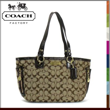 コーチ COACH トートバッグ F19249 BKHMA トート ギャラリー ジップ トートバッグ カーキ×マホガニー ショルダーバッグ バッグ COACHアウトレット 【新品・未使用】