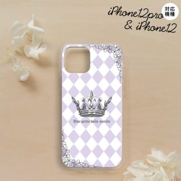 iPhone12/iPhone12pro iPhone12 / iPhone12pro スマホケース ソフトケース 王冠 紫 メンズ レディース nk-i12-tp1455