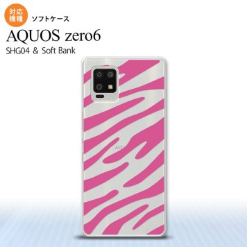 SHG04 SHG04 ZERO6 AQUOS zero6 スマホケース ソフトケース ゼブラ ピンク メンズ レディース nk-zero6-tp022