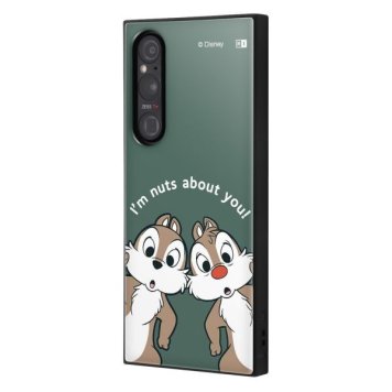 Xperia 1 V / 『ディズニーキャラクター』/耐衝撃ハイブリッドケース KAKU / チップ&デール_アップ ※送料無料(ポスト投函)