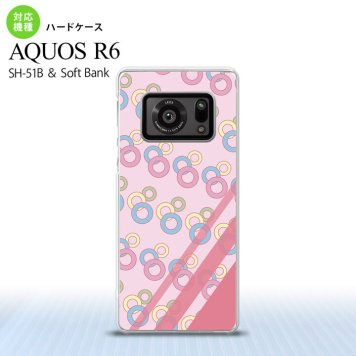 SH-51B AQUOS R6 AQUOS R6 スマホケース ハードケース 丸 ピンク メンズ レディース nk-r6-1664