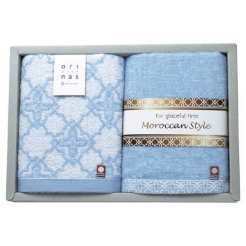 モロッカンスタイル フェイスタオル2P ／タオル 日用品・ヘルスケア 敬老の日 プレゼント ギフト お祝い いつ 70代 80代 メッセージ おじい おばあ 祖父母 お彼岸 お供え 秋 2026 送料無料 ギフト プレゼント プチギフト 内祝い 快気祝い 出産祝い 結婚祝い 引出物 新築祝い お返し