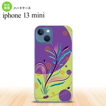 iPhone13mini iPhone13 mini ケース ハードケース 和柄 紫 緑  nk-i13m-1229