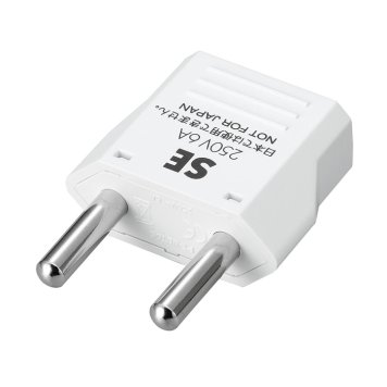 ヤザワ 【メール便での発送商品】海外用電源プラグSEタイプ ホワイト KP6