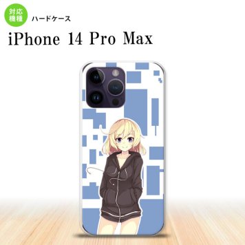 iPhone14 ProMax iPhone14 Pro Max スマホケース 背面ケース ハードケース 女の子 A 青 2022年 9月発売 nk-i14pm-1325