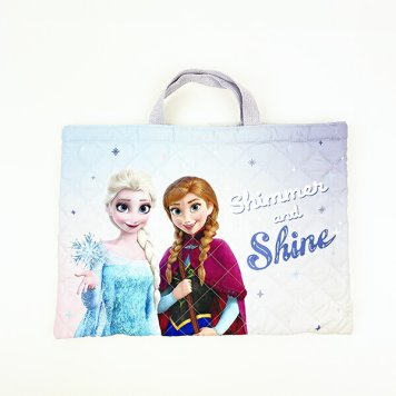 ディズニー プリンセス アナと雪の女王 キルトチャームバッグ ラベンダー トートバッグ スクール キッズ Disney