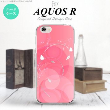 【SH03J】【スマホケース/スマホカバー】【アクオス R】SH03J スマホケース AQUOS R SH-03J カバー アクオス R バタフライ・蝶（A） ピンク nk-sh03j-202【メール便送料無料】