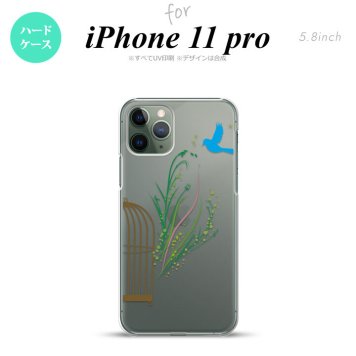 iPhone11Pro iPhone11 Pro スマホケース ハードケース 青い鳥 緑 メンズ レディース nk-i11p-1296
