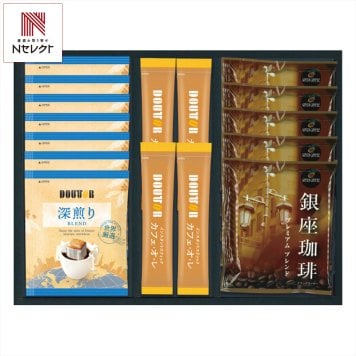 ドトールコーヒー 銀座珈琲 ギフトセット 3種 計16点入 コーヒーセット ドリップコーヒー スティックコーヒー